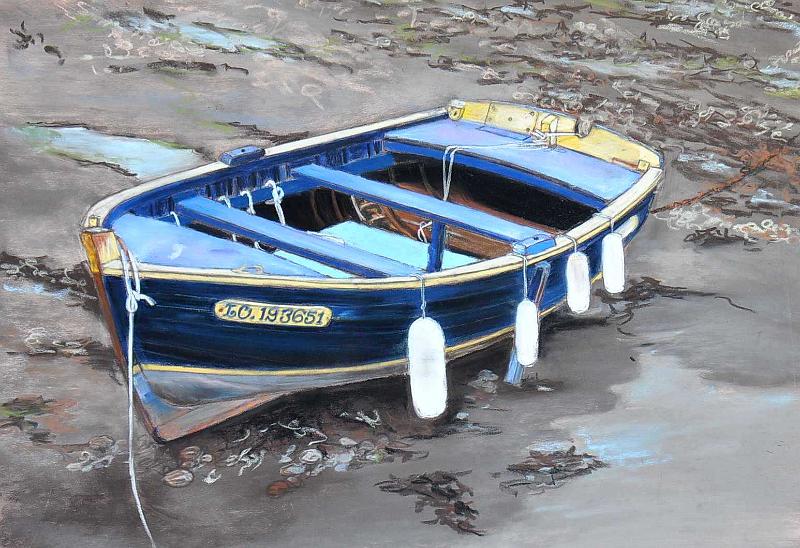 barque etel.jpg - Pastel format /size 40 x50